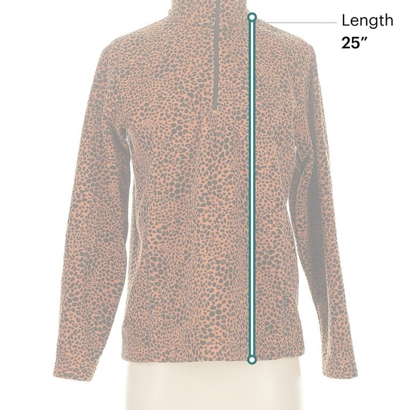 🆕 Lands’ End Quater Zip Fleece Women's Top. L. NWT!! - Picture 4 of 7